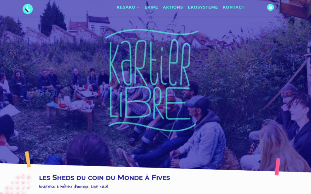 Kartier Libre, webdesign par Etienne Cerneau