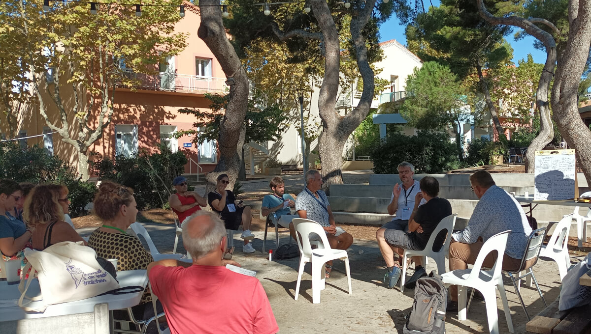 La Grande Rencontre des CAE, Sète, atelier en plein air