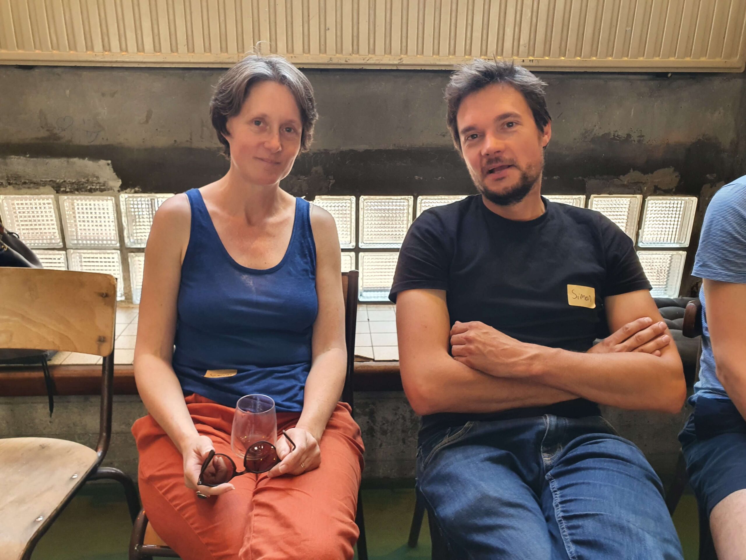 Séverine Romanowski et Simon Sarrazin, les 2 co-gérants d'Optéos pendant l'élection sans candidat de juin 2022, Comptoir Hirondelle, Lille